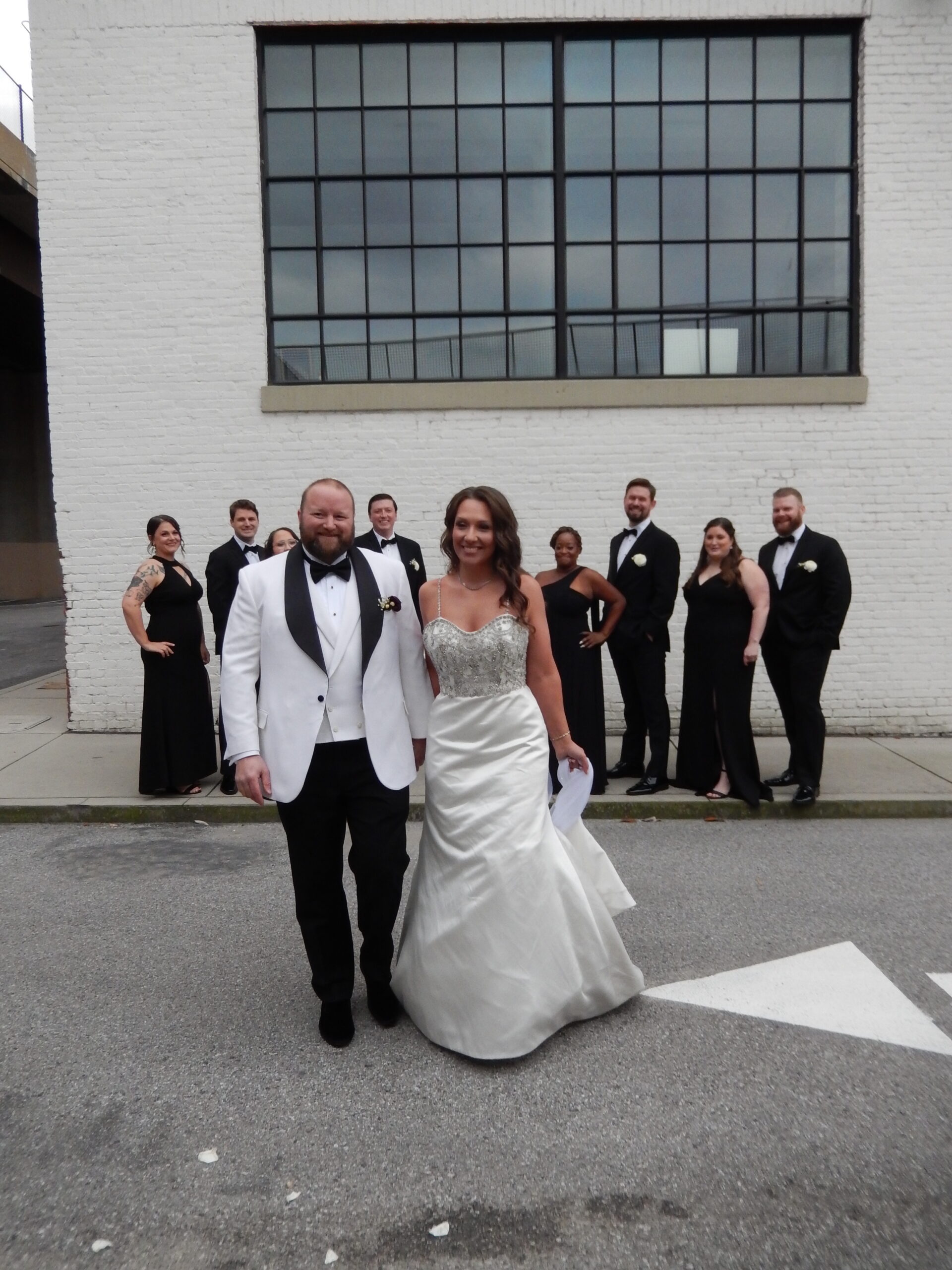 bridal party portraits at the winslow baltimore